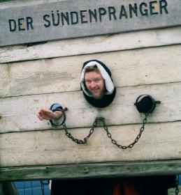 Auf  einem MA Markt in gewandung