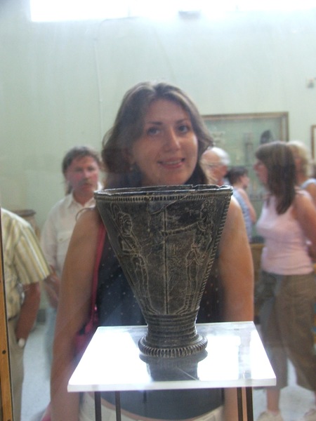 Keramikvase aus der minoischen Zeit (Archologisches Museum Heraklion)