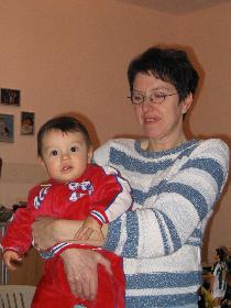 meine Tante (Papa) mit meinem kleinen Gro-Cousin Alessandro