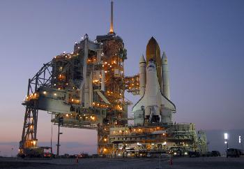 STS-121 - Space Shuttle Discovery on Launch Pad 39B at NASA's Kennedy Space Center