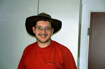 2005 Okt. mit Hut (genialer Regenschutz)