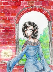 30.07.05 - Elfenpriesterin mit Leuchtemblem