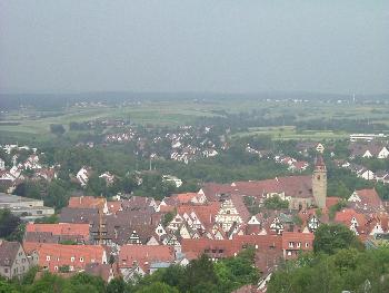 Blick �ber Leonberg ...