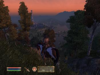 Blick auf die Imperiale Stadt aus 10km. Entfernung am Abend (1024x768)