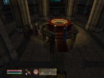 Eine wichtige Besprechung im Hauptquest - es geht wie immer um die Rettung der Welt (1024x768)