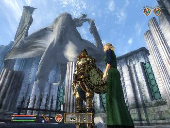 Der K�nig rettet die Welt und versteinert dabei zu einem riesigem Drachenmonument (Akatosh) (1024x768)