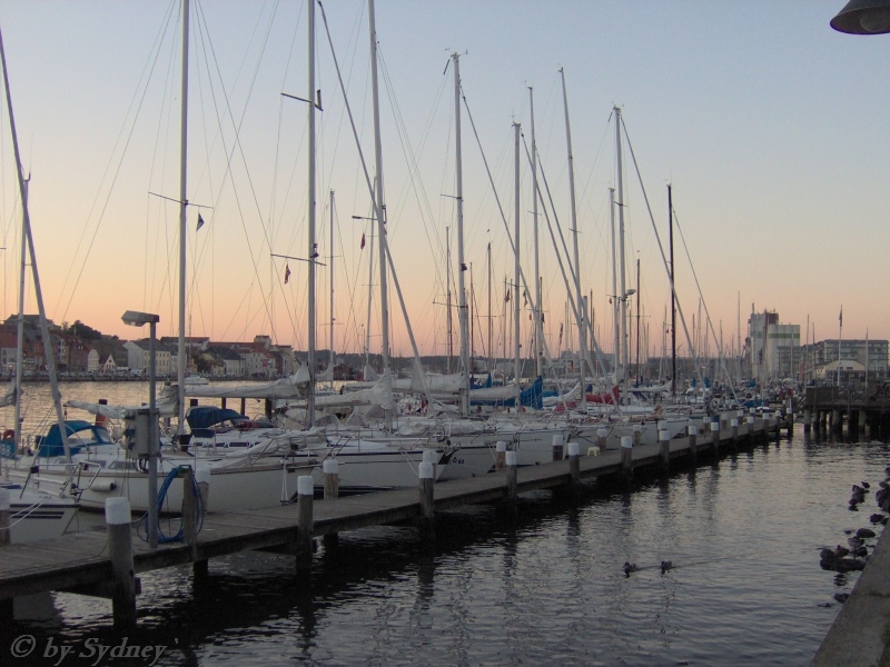 Segelboote im Hafen von Flensburg