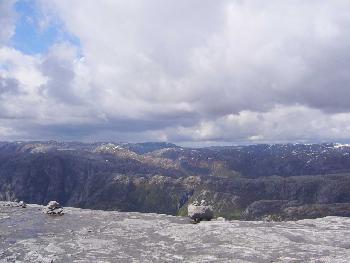 Auf der Wanderung zum Kjerag
