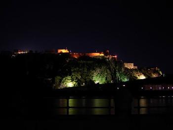 Festung Ehrenbreitstein bei Nacht
