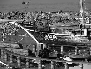 Schiff im Hafen von Side, T�rkei