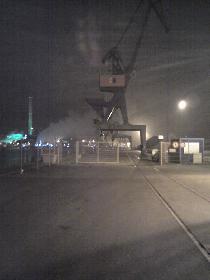 Flensburger Hafen bei Nacht