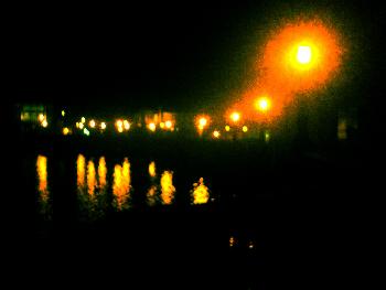 Ein See in Schwerin (ging ne besser im finstern)