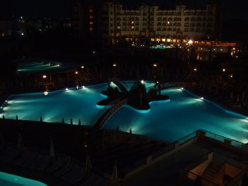 pool by night