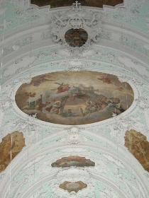 Die Deckenbemalung der Basilika ...