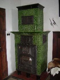 Der Ofen in der Bibliothek ...