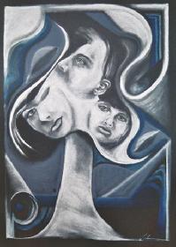 pik-ass, aber herz ist trumpf (Pastell) �2005