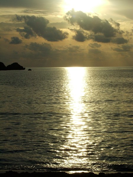 Sonnenuntergang an der Golden Bay