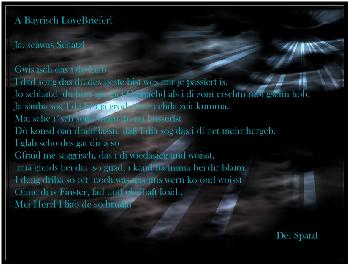 A Bayrisch LoveBrieferl