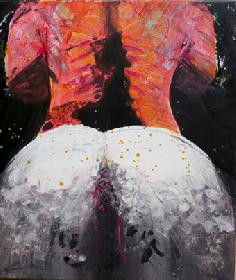 Pas de deux (mit rotem Reiter) /Acryl  2007