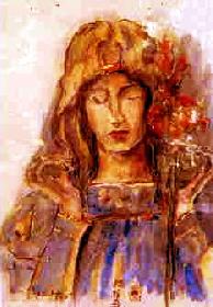 Engel ohne Fl�gel in blau 01