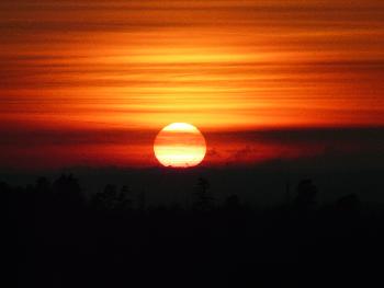 The blazing heat of the sun ...