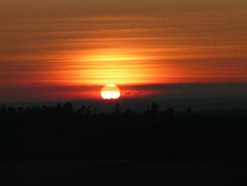 Burning sky ...