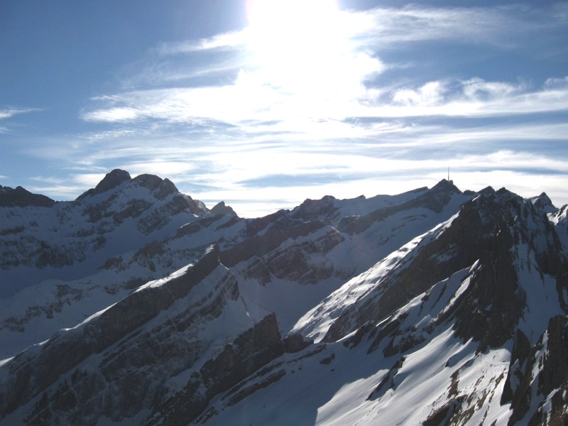 Blick zum Alpstein-Hauptmassiv