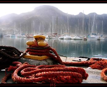 Ein Hafen in Kapstadt
