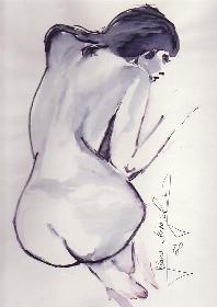 Akt Tuschzeichnungen 04