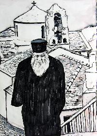 Der Pope aus der Koptischen Kirche