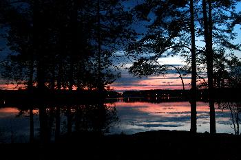 Insel Barholmen - Blick nach Lennatsfors