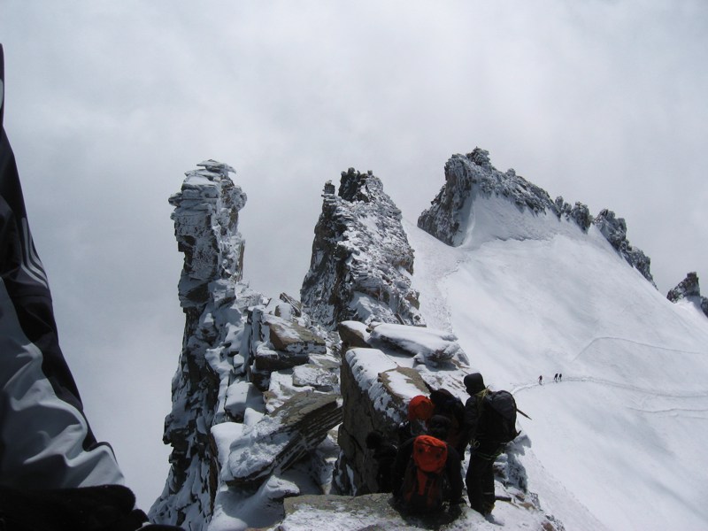 Kletterei - die letzten Meter zum Gipfel