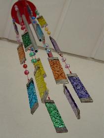 Mein orientalisches Windspiel aus Muschelst�ckchen ..