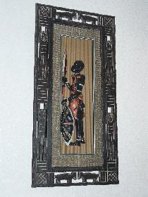 Afrikanischer Krieger aus Holz ..