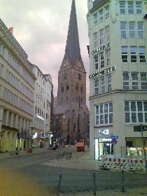 St. Petri kurz vor einen Wolkenbruch