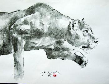 African Wild Life Anschleichende L�win