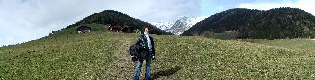 17. Owlet auf einer Alpenwiese vor (unserem) Gipfel