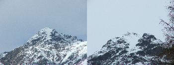 18. Grenvergleich bei 370mm. Brennweite