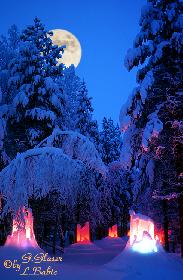 EISSKULPTUREN      WEIHNACHTSMANNPARK    POLARKREIS