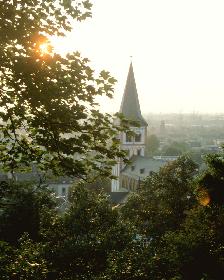 Abendstimmung �ber Siegburg