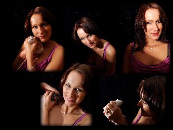 Portraitserie Sina mit Ratten, Dezember 2009