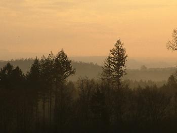 Landschaft vor dem Sonnenaufgang 2