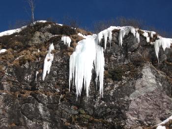 Eiszapfen - fragile Kunstwerke