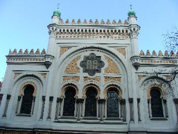 Vorderseite der sephardischen Synagoge