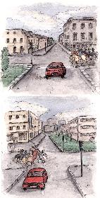 four horsemen... and a car.