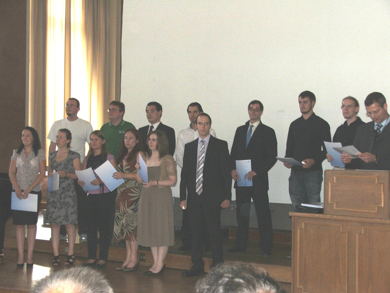 Absolventenfeier Informatik/Mathematik Uni Frankfurt Gruppenbild