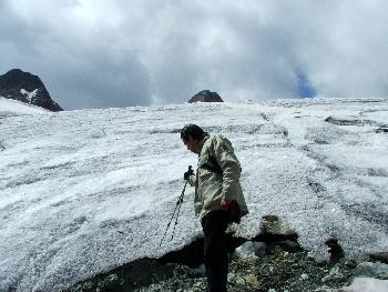 7. Tiefenbachferner, am Gletscherrand