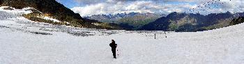 9. Tiefenbachferner Panorama mit Valeria, H�he ca. 3100m.