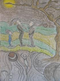 Vogelmenschen im Gespr�ch ....