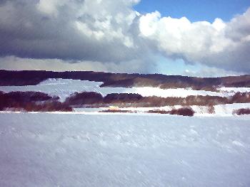 Schneeidylle mit Hgel